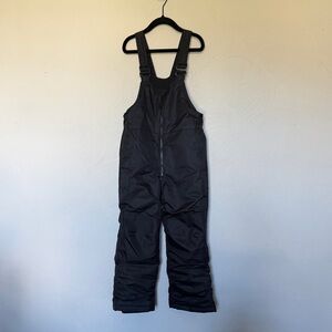 all in motion Black Kids Snow Pants Bibs with Adjustable Straps